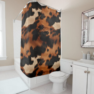 Brown Black Cream Cowhide Western 