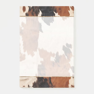 Brown Black White Cowhide Post-it Notes