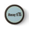 Brown & Blue Moustache Mommy To Be Button
