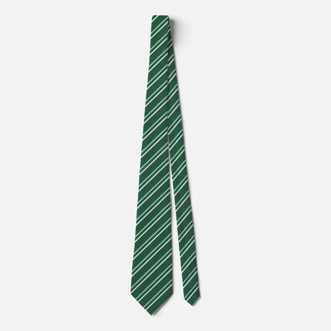 Brown Blue Pattern Tie (Front)