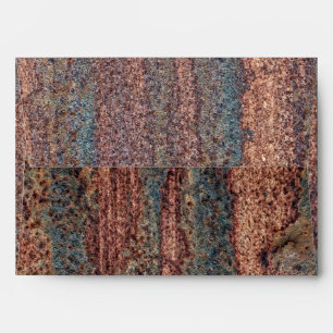 Brown & Blue Rusted Metal Pattern Envelopes