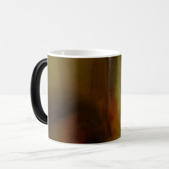 Brown Blur Background Coffee Mug (Front Left)