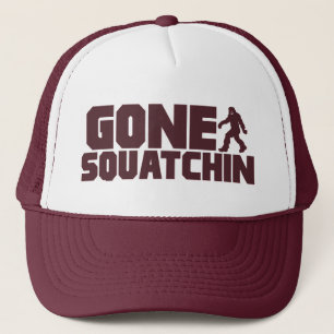 Brown Bobo GONE SQUATCHIN Hat Finding Bigfoot