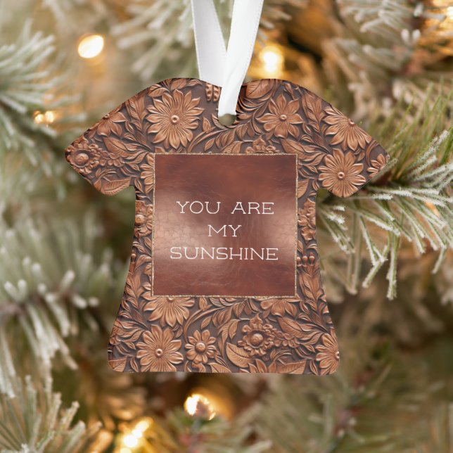 Brown Boho Floral Ornament (Tree)