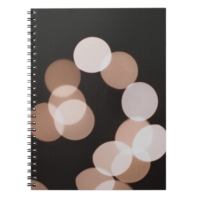 Brown bokeh lights notebook (Front)