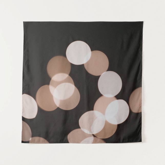 Brown bokeh lights tapestry (Front)