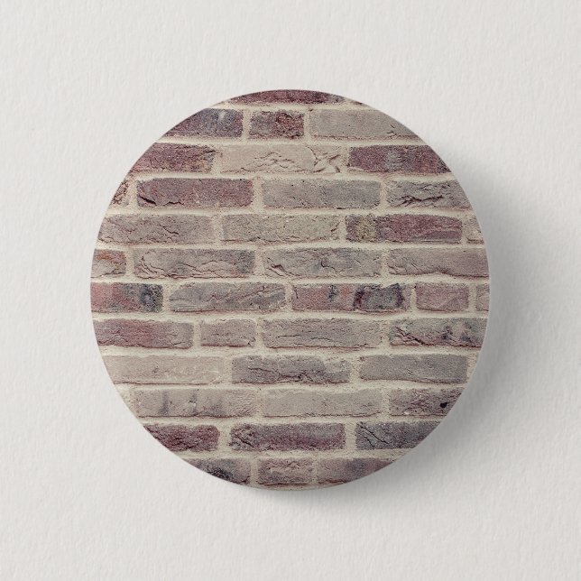 Brown Brick Wall 2 Inch Round Button (Front)