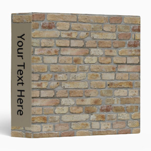 Brown Brick Wall A Novelty Design Binder