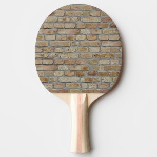 Brown Brick Wall A Novelty Design Ping Pong Paddle