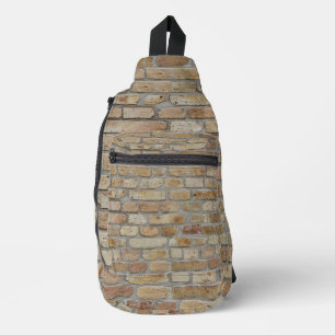 Brown Brick Wall A Novelty Design  Sling Bag
