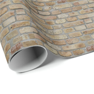 Brown Brick Wall A Novelty Design  Wrapping Paper