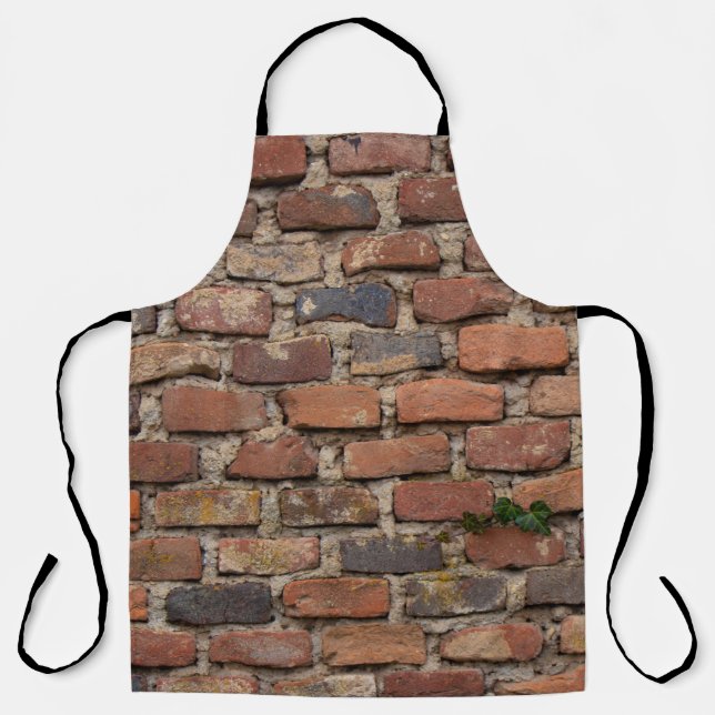 Brown brick wall apron (Front)