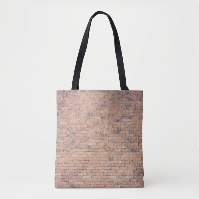 Brown brick wall photography tote bag (Front)