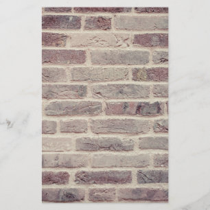 Brown Brick Wall Stationery