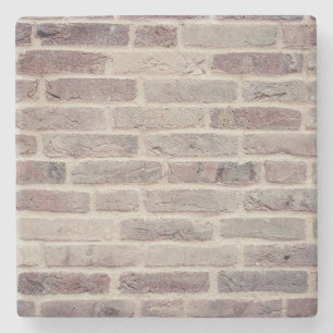 Brown Brick Wall Stone Coaster