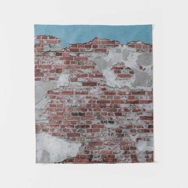 Brown brick wall tapestry (Front)