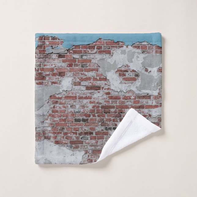 Brown brick wall wash cloth (Wash Cloth)