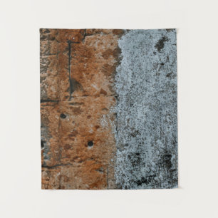 Brown bricked wall tapestry