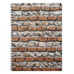 Brown bricks wall notebook