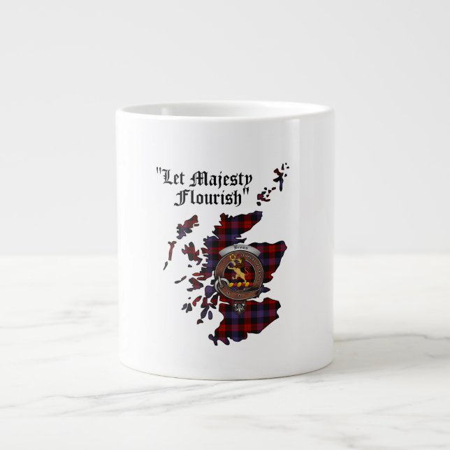 Brown/Broun Clan Badge Jumbo Mug (Front)