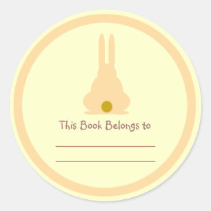 Brown Bunny Classic Round Sticker