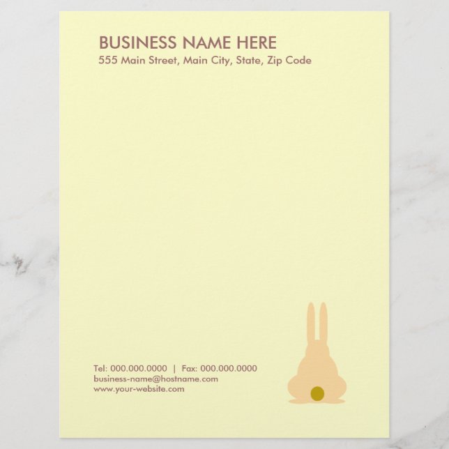 Brown Bunny Letterhead (Front)