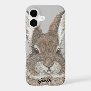 Brown Bunny Rabbit Cute Animal Art Custom