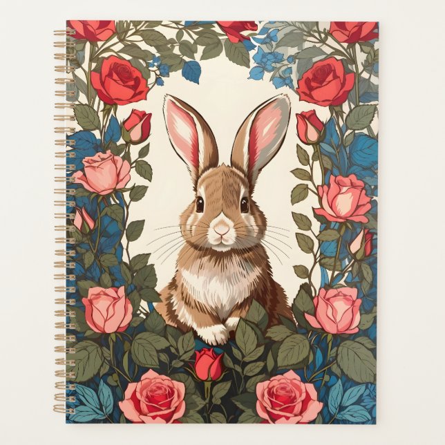 Brown Bunny Rose Garden Planner (Front)