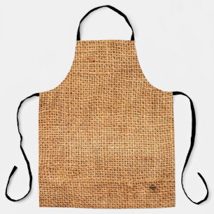Brown burlap cloth background or sack cloth apron