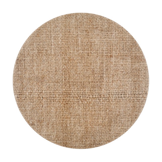 Brown burlap texture, rustic sackcloth. cutting board (Front)