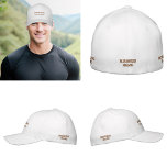 Brown Business Name Embroidered on Cap<br><div class="desc">Cap that you can customize by typing your business name. It will be embroidered on the cap. Thread colour is brown. You can include it in your promotional products, giveaway items or gifts to your customers or clients, a marketing strategy to advertise your business or to promote your brand. Customizable...</div>