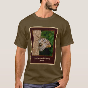 Brown Butterfly On Tree Personalized  T-Shirt