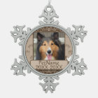 Brown Calligraph Swirls Custom Pet Sympathy