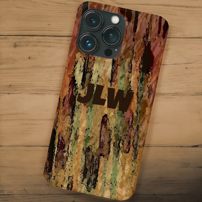 Brown Camouflage Abstract with Initials (Creator Uploaded)