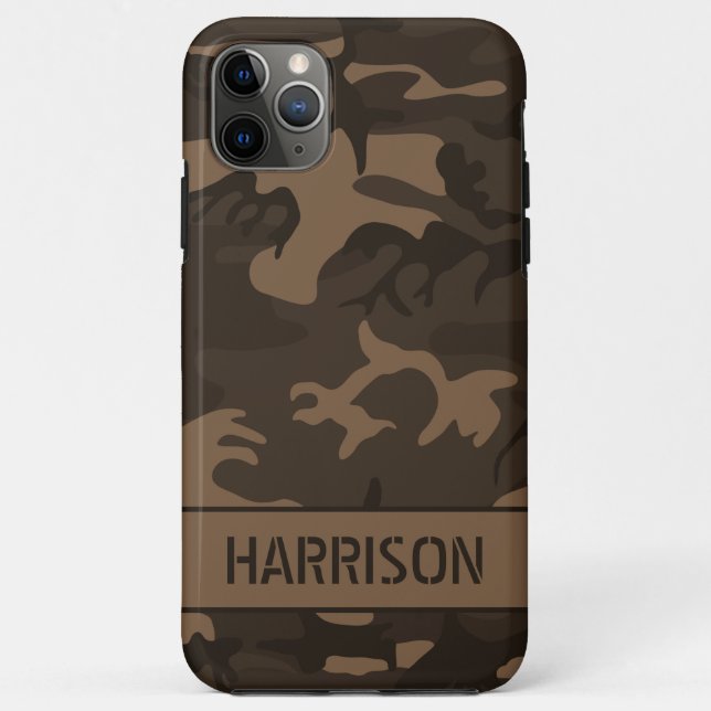Brown Camouflage Case-Mate iPhone Case (Back)