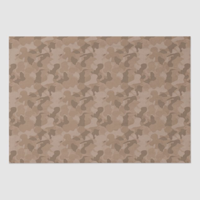 Brown Camouflage Tissue Paper (Front)