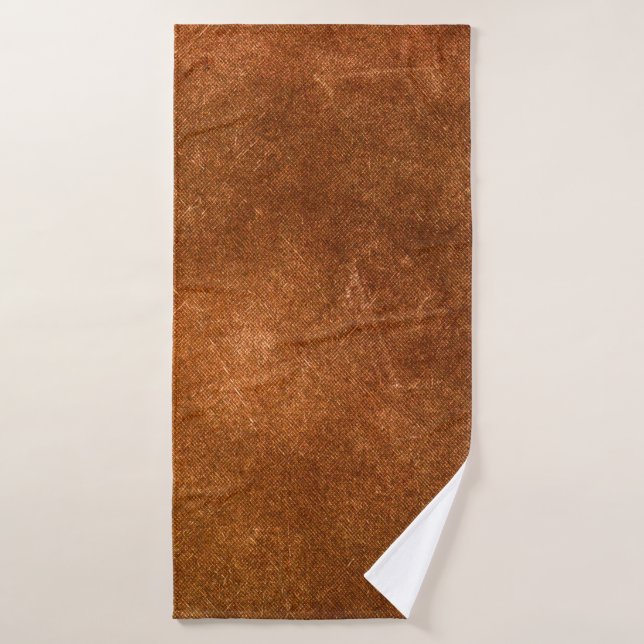 Brown canvas texture background. texture,old,abstr bath towel (Bath Towel)