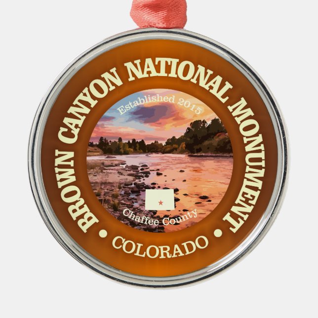 Brown Canyon (NM) Metal Ornament (Front)