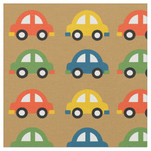 Brown cars fabric