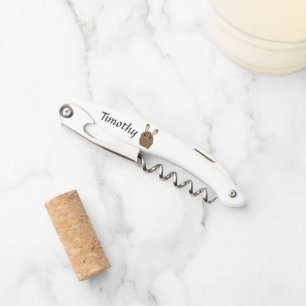 Brown Cartoon Bunny Corkscrew