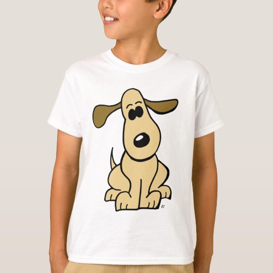 Brown Cartoon Puppy T-Shirt