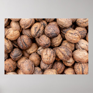 Brown cashew nuts poster