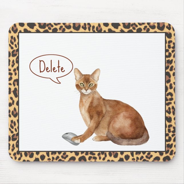 Brown Cat Mousepad (Front)
