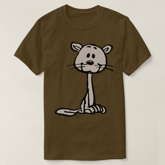 Brown Cat T-Shirt (Design Front)