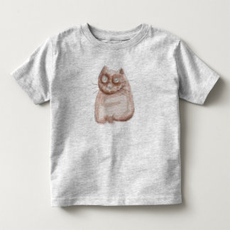 Brown cat toddler t-shirt