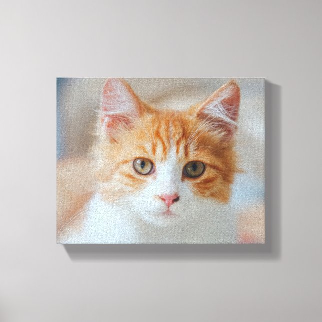 Brown cat | Zazzle_Growshop. Canvas Print (Front)