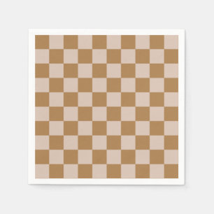 Brown Checkerboard Napkin