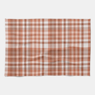 Brown checkers fall pumpkin spice colours autumn p kitchen towel