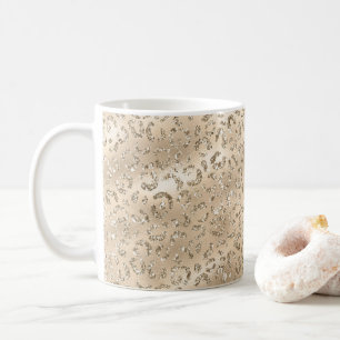 Brown Cheetah Leopard Skin Print Pattern Animal Coffee Mug