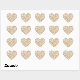 Brown Cheetah Leopard Skin Print Pattern Animal Heart Sticker